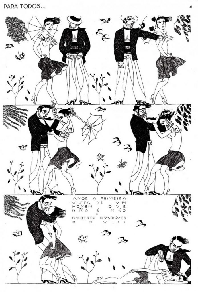 Amor à Primeira Vista de um Homem que Não É Máo, ilustração de Roberto Rodrigues