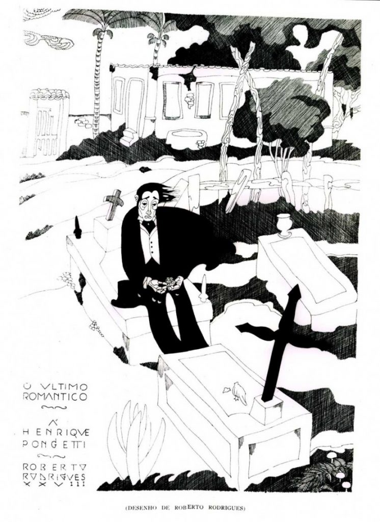 O Último Romântico, ilustração de Roberto Rodrigues