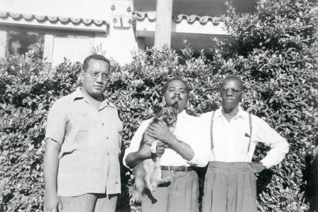 Guerreiro Ramos, Abdias Nascimento e João Conceição, em foto do começo dos anos 50